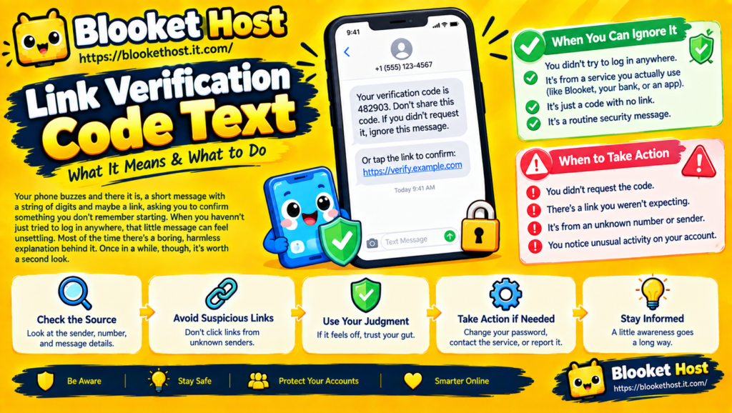 Link Verification Code Text