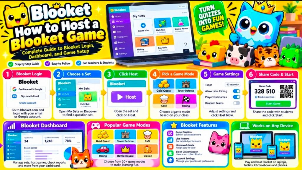 How to Host a Blooket Game: Complete Guide to Blooket Login, Dashboard, and Game Setup