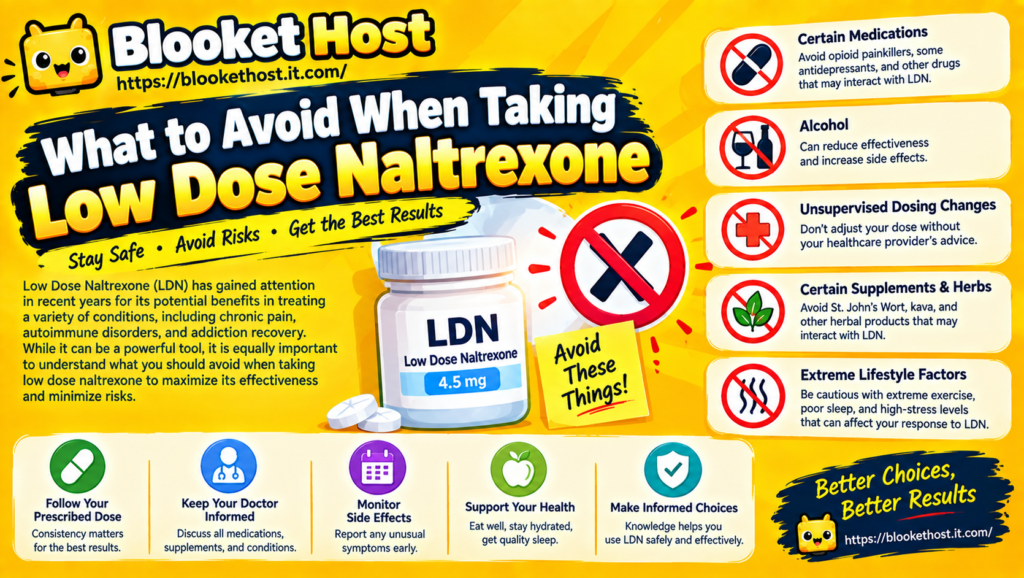 What to Avoid When Taking Low Dose Naltrexone what to avoid when taking low dose naltrexone